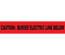 NMC NDRE Caution Buried Electric Line Below Informer Non-Detectable Warning Tape